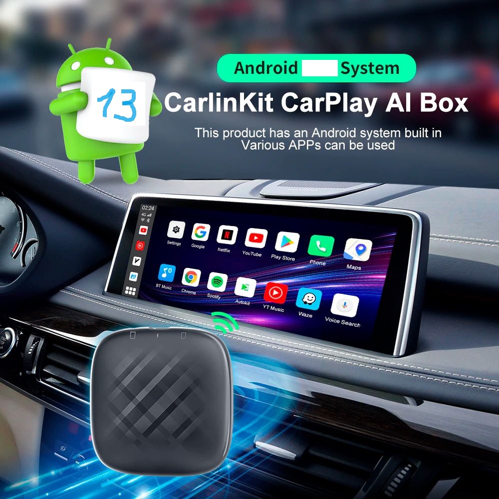 Универсальная приставка андроид CarPlay BOX 4Gb+64Gb/4G Sim/8 Core Астана